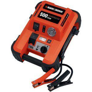 Black & decker jus500ib 500-amp jump starter with built-in tire inflator 