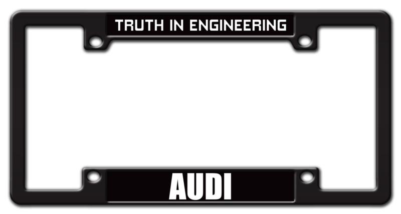 Audi vehicle custom preferred license plate frame