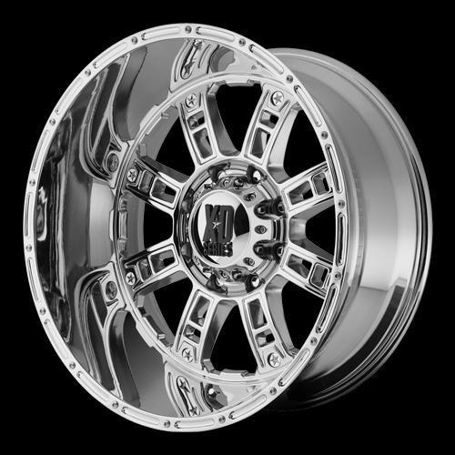 Kmc xd series xd80921068224n xd809 wheel 20" x 10" chrome 6x5.5