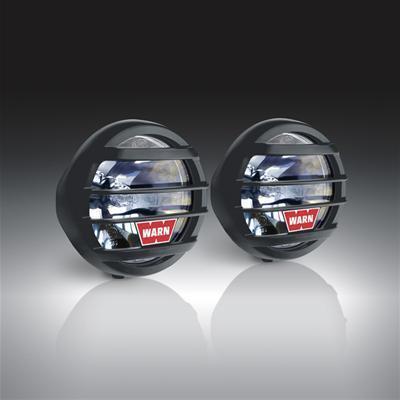 Warn w650d driving lights 55w round 6.5" dia clear lens 82420