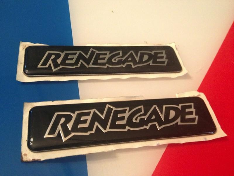 Nos jeep liberty renegade emblems genuine mopar new original chrysler oem