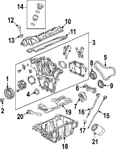 Buick 11569873 genuine oem factory original crnkshft pulley bolt