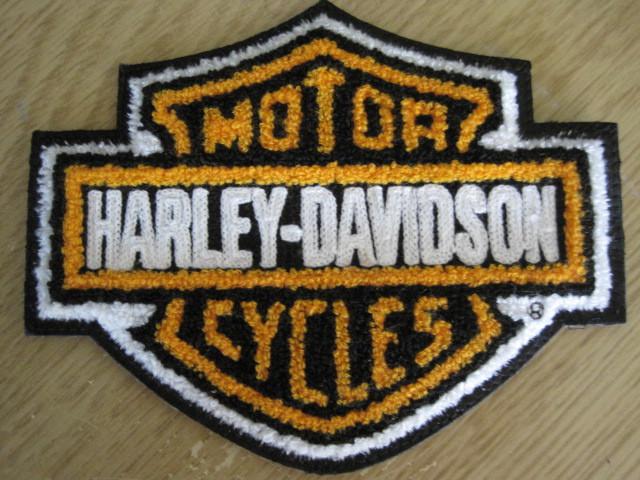 Harley davison patch 7" x 5" embroidered orig $45.95 new