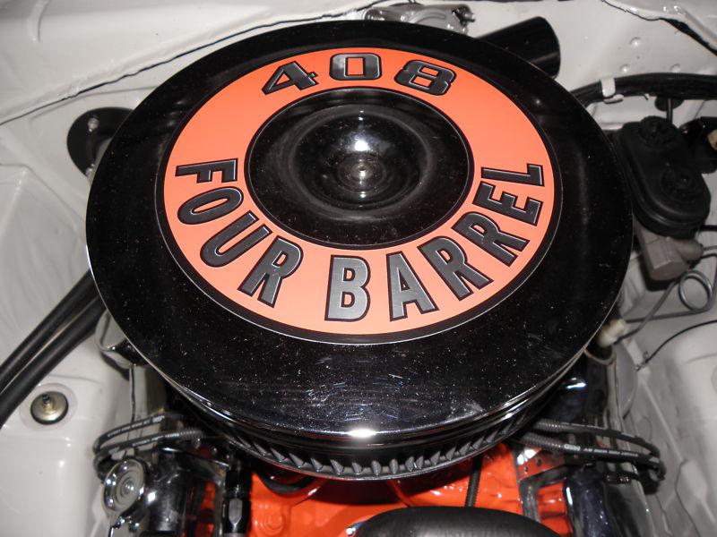 Mopar  408  (pie pan style)   air cleaner decal