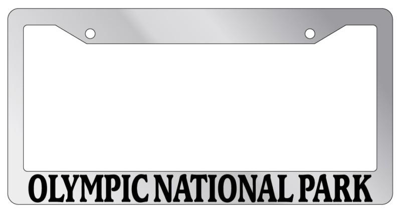 Chrome license plate frame olympic national park auto accessory novelty