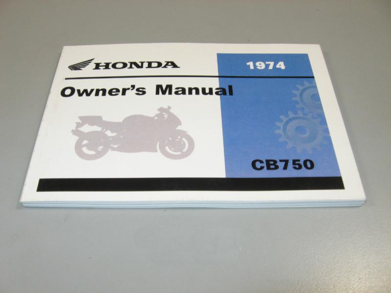 New owners manual 1974 cb750k cb750 k4 sohc oem honda operators book   #s24 