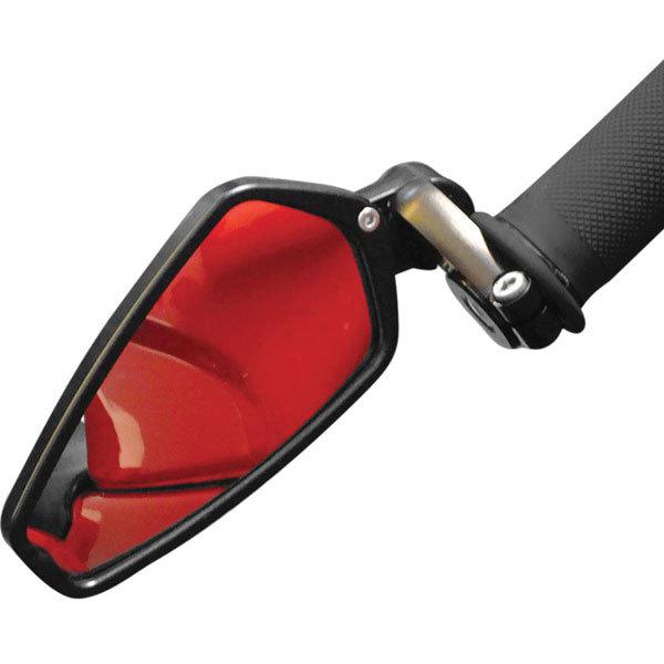 Black crg arrow bar end mirror