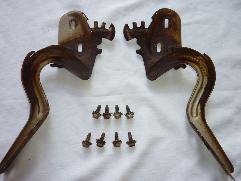 1967 67 1968 68 mustang coupe convertible trunk hinges (pair)