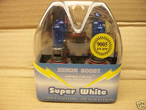 New extreme xenon super white pair 9005 65w bulbs