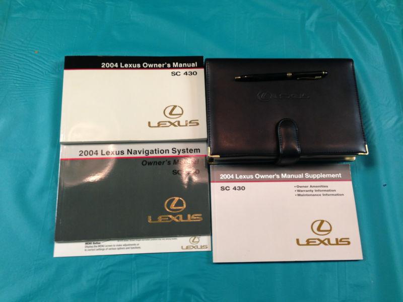 2004 lexus sc430 owners manual