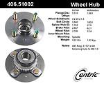 Centric parts 406.51002e rear hub assembly