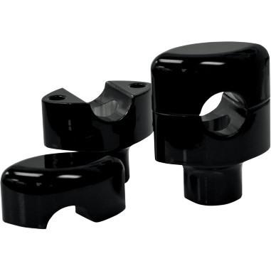 La choppers black hefty handlebar risers for paughco & dna springers 1.25" bars