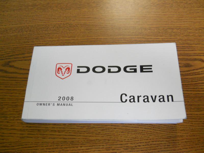 08 2008 dodge caravan owners manual  **actual photos/see other photos**