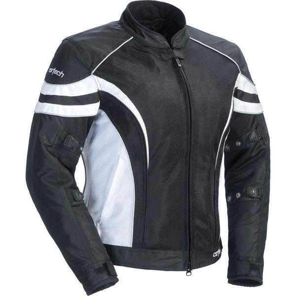 Black/white plus l cortech lrx air 2 women's vented textile jacket