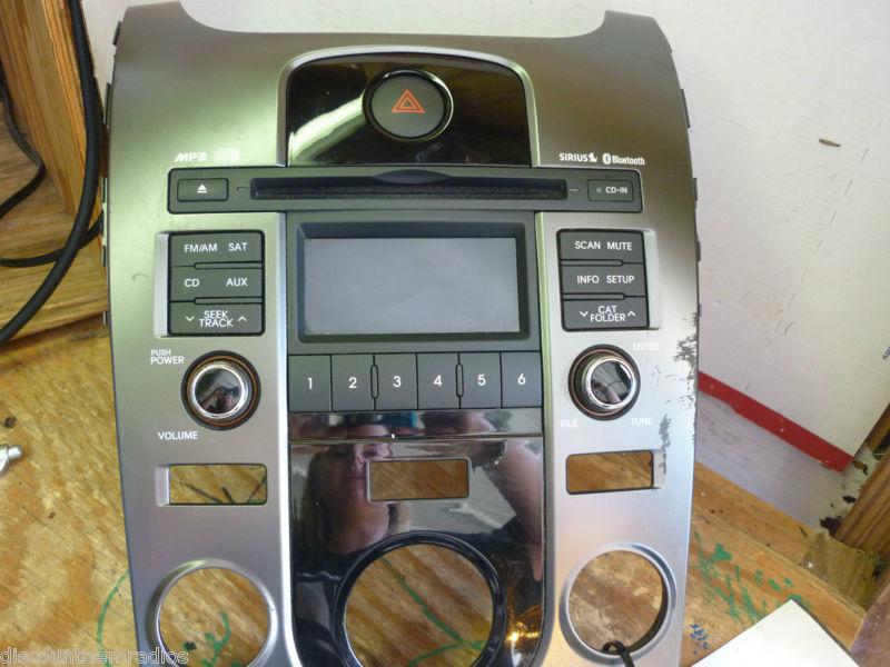 09-12 kia forte radio cd mp3 player & climate controls 96150-1m220am silver *