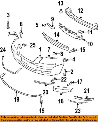 Hyundai oem 865863k710 bumper trim-outer molding