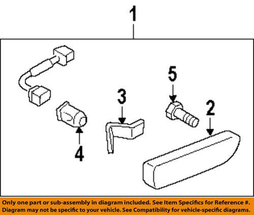 Hyundai oem 9230339500 side marker lamp