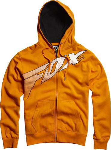 Fox racing redcard zip fleece hoody zip-up dayglo orange men's medium