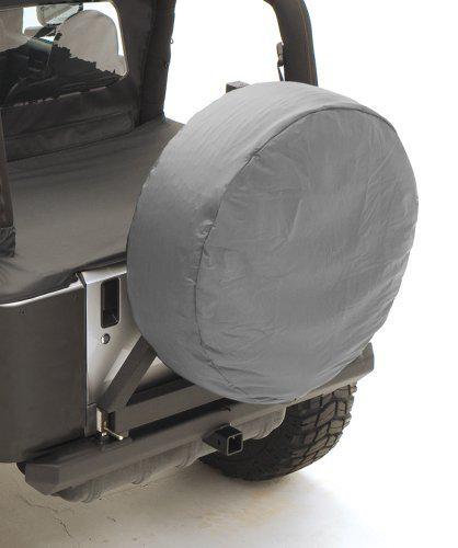 Smittybilt 772911 universal soft goods spare tire cover (27in-29in) gray denim