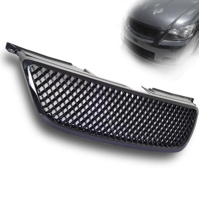 Nissan altima abs plastic honeycomb front upper mesh grill grille 02-04 black