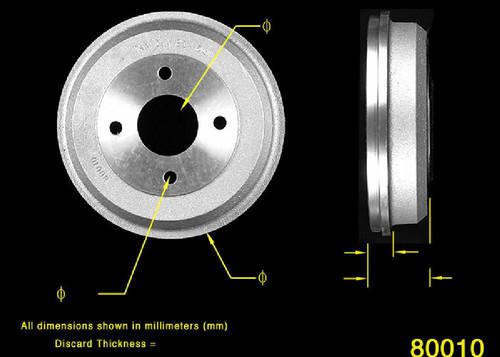 Bendix pdr0669 rear brake drum-brake drum