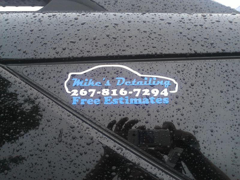 Small business advertising   window sticker decal