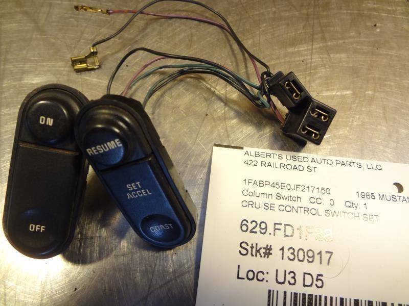 88 mustang cruise control switch set 208281