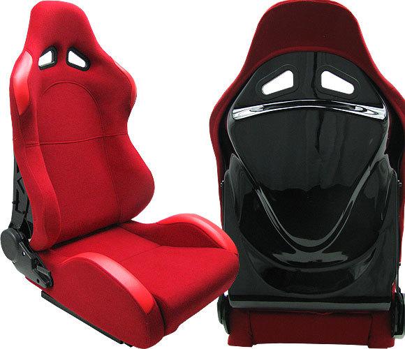 2 red + hard back cover racing seats reclinable + sliders volkswagen new **