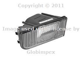 Bmw e24 e32 fog light lens housing hella oem right + 1 year warranty