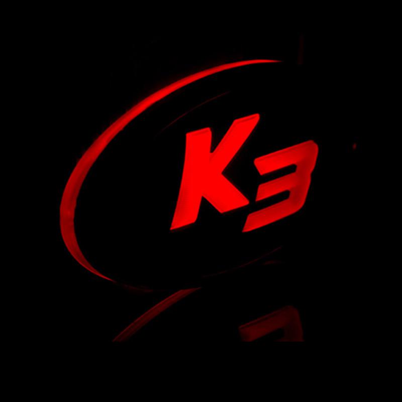 Kia all new cerato k3 logo led emblem badge front grill or rear trunk led emblem