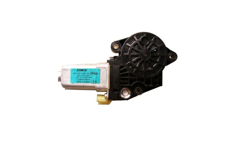 Power front window regulator motor with warranty pair