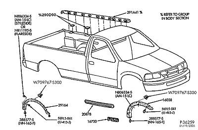 3l3z16720aa name plate 03 f150