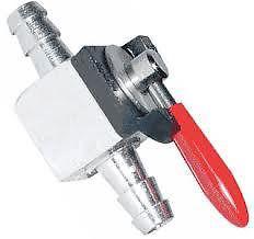 New motion pro inline fuel valve, silver, 1/4 in.
