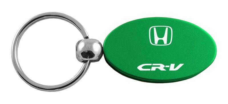 Honda cr-v crv green oval metal key chain ring tag key fob logo lanyard