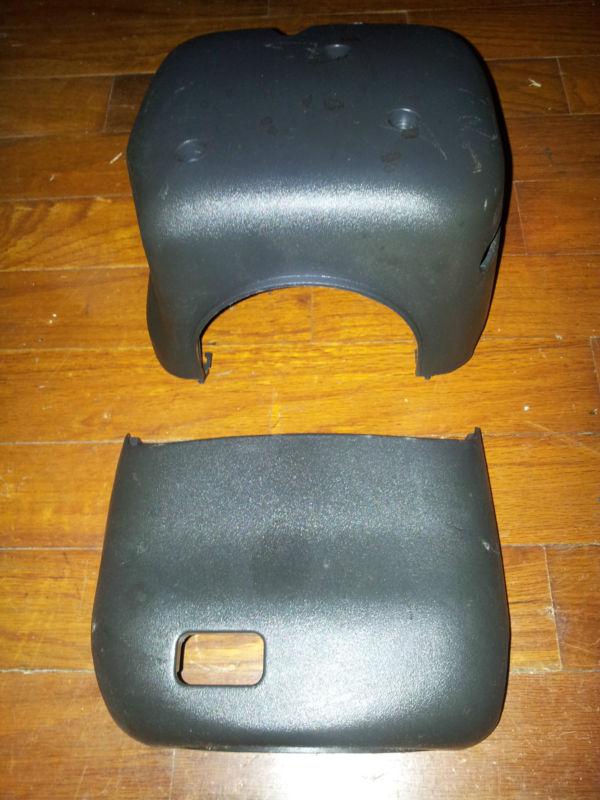 1996-2000 pontiac sunfire above below steering wheel trim dash column cover both