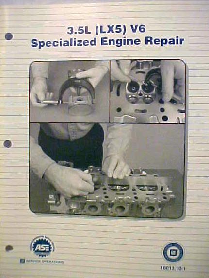 Olds intrigue 3.5l v6 lx5 specialized engine repair  gm training center course