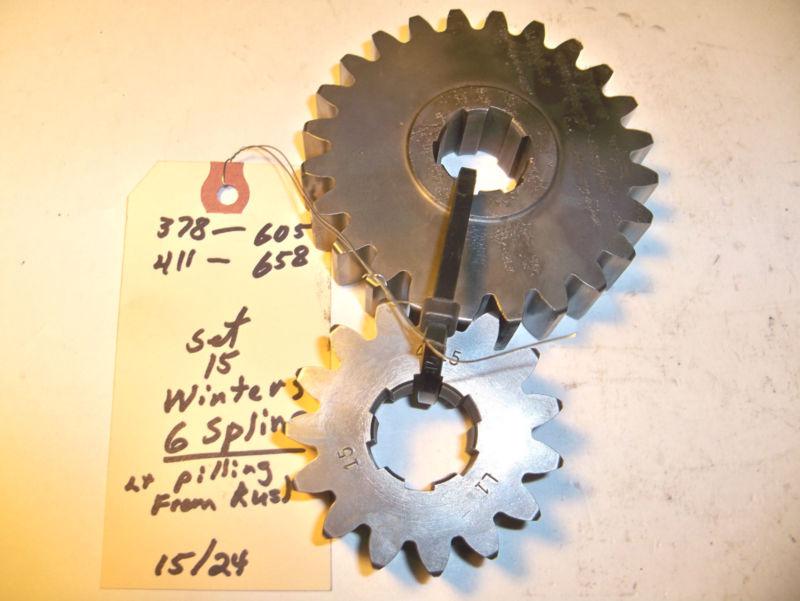 6.05/6.58 6 spline quick change gears nascar 4 cylinder nice