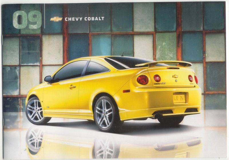 2009 chevy colbalt nos new car sales brochure