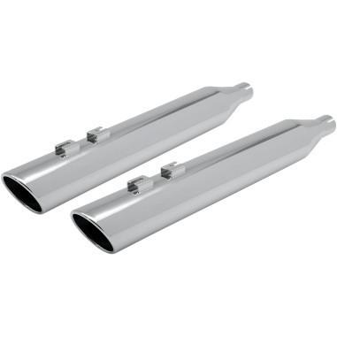 Klock werks kw02-01-0011-c 4" mufflers back slash short 95-13 harley flh