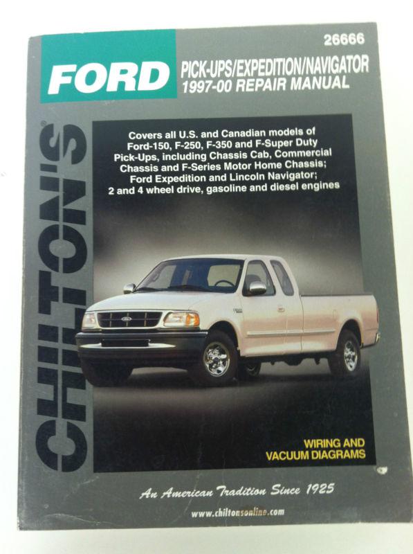 Chilton manual ford pick-ups/expedition/navagator 1997-2000, read for more info