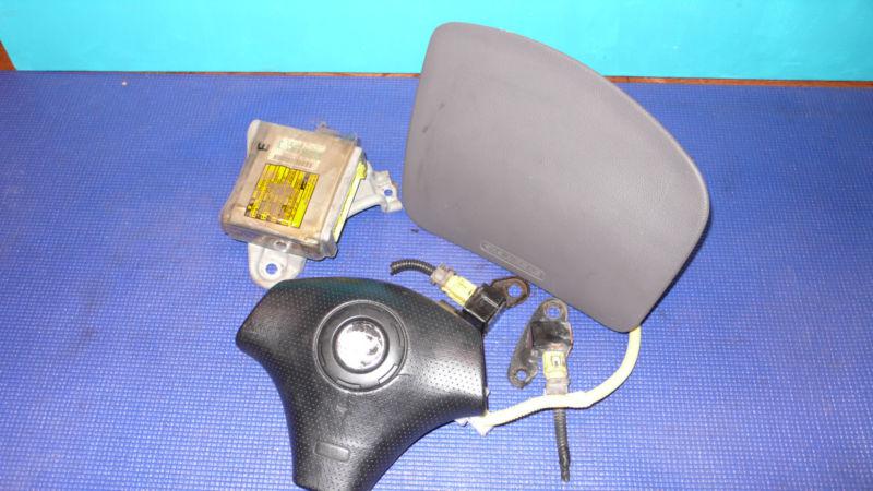 2000-2005 toyota celica gt air bag set driver passenger module sensors.