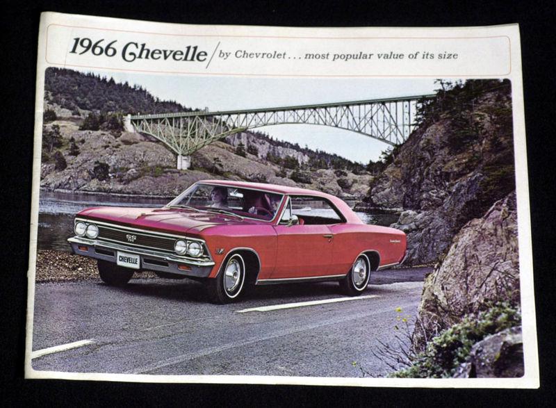 1966 chevelle ss brochure original nos rare nos 300 malibu