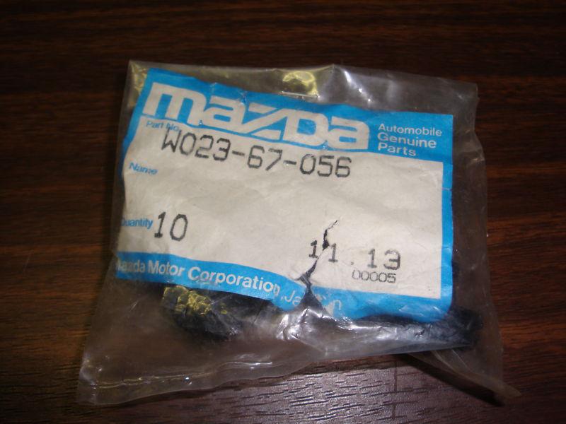 Mazda part no. w023-67-056 quantity 10 nylon screw rivets