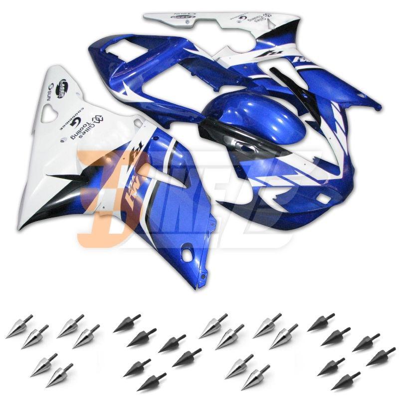 Bolt kit & injection fairing kit bodywork for yamaha yzf 1000 r1 2000 2001 aj