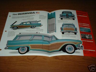 ★★1958 ford edsel bermuda original imp brochure specs info 58 361 station wagon★