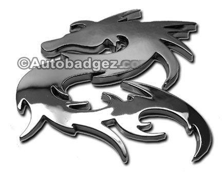 1 - new chrome dragon badge emblem for honda jdm civic acura car truck (dragon)