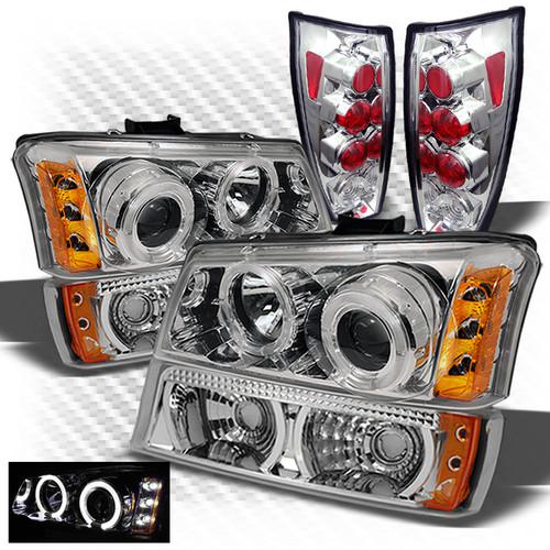 03-05 avalanche projector headlights + bumper lights + altezza style tail lights