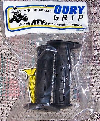 Black oury mx atv grips honda kawasaki yamaha suzuki