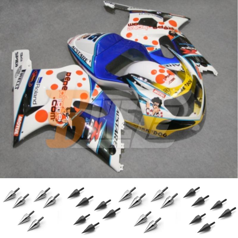 Free bolt kit! injection fairing kit for suzuki gsxr 600 750 2001 2002 2003 am