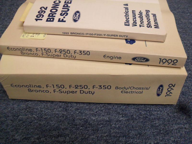 Ford econoline, f-150, f-250, f-350, bronco, f-super duty, service manuals, comp